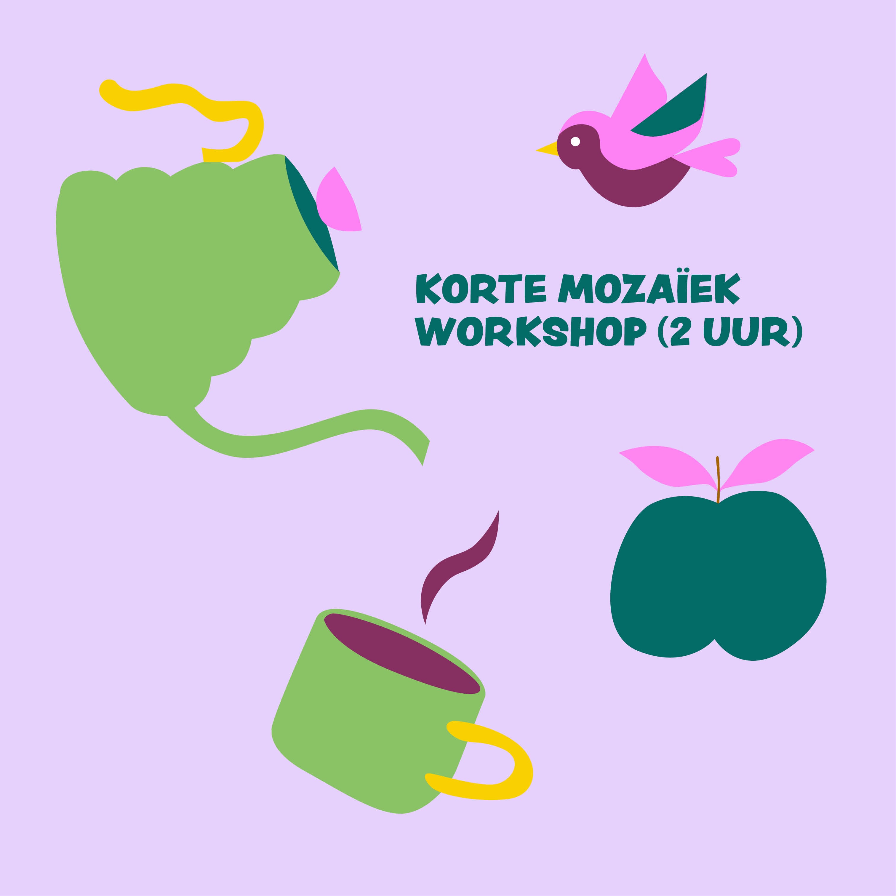 Korte mozaiek workshop (2 uur)