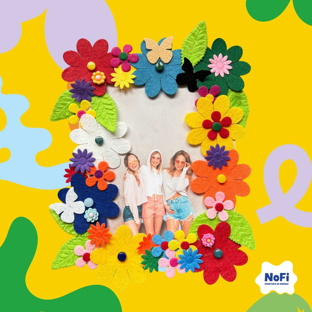 Vilt pakket - Fotolijst Bloem
