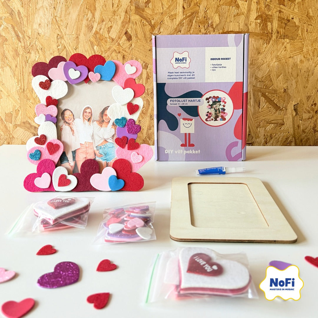Vilt pakket - Fotolijst Hartje